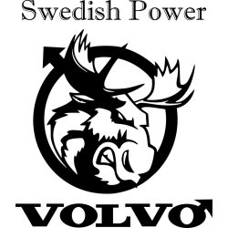 VOLVO rénszarvas logó 2db