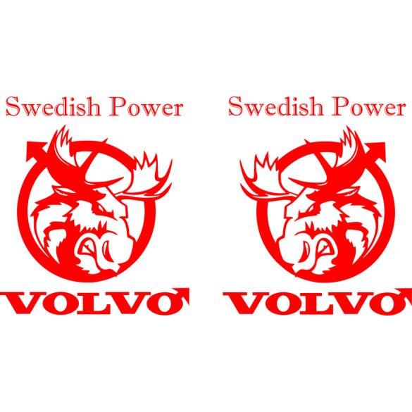 VOLVO rénszarvas logó 2db