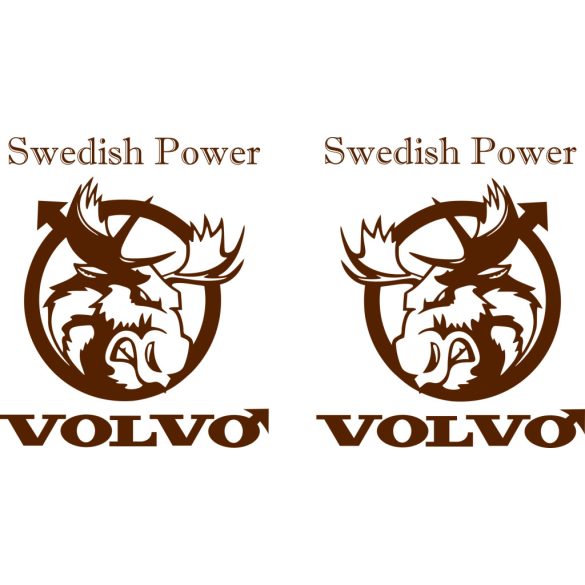 VOLVO rénszarvas logó 2db