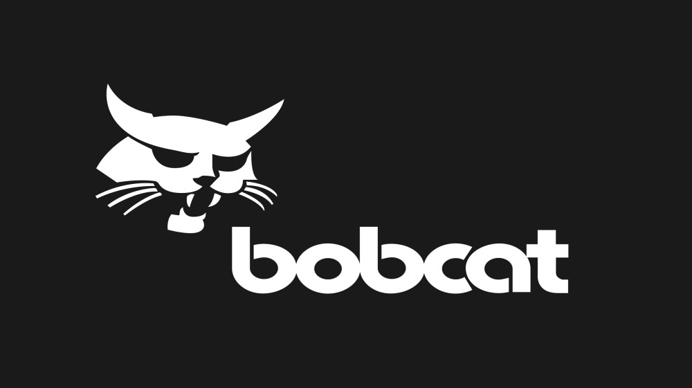 bobcat matrica,fehér,40cm x 18cm